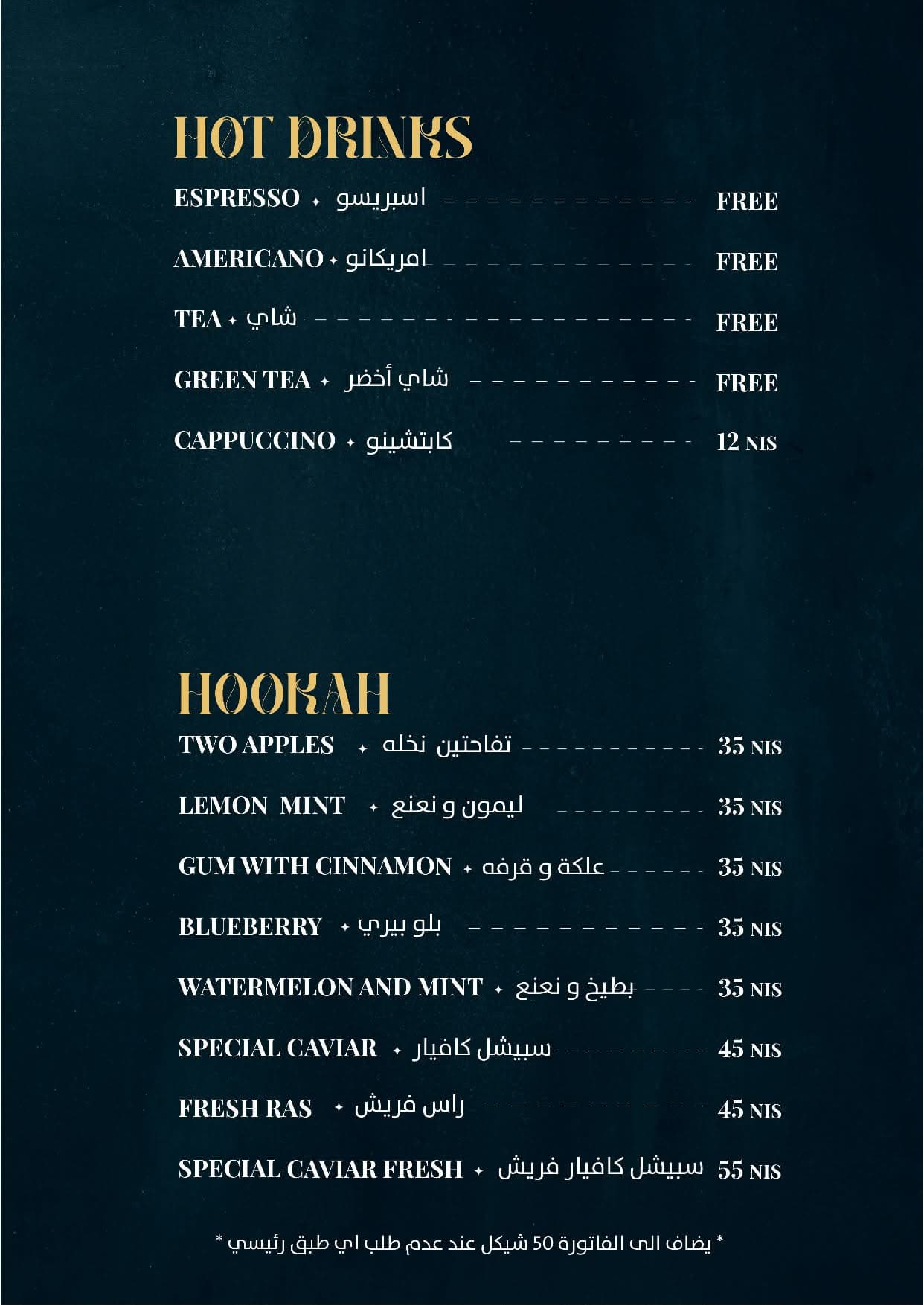 قائمة الطعام 12